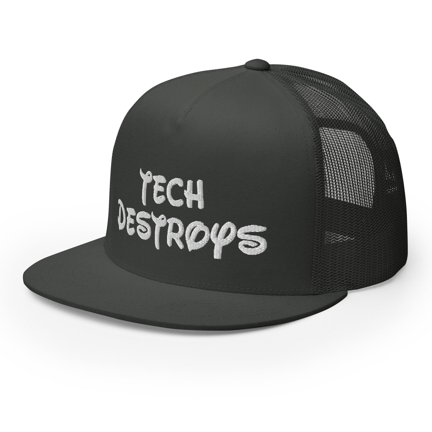 tech destroys Trucker Cap